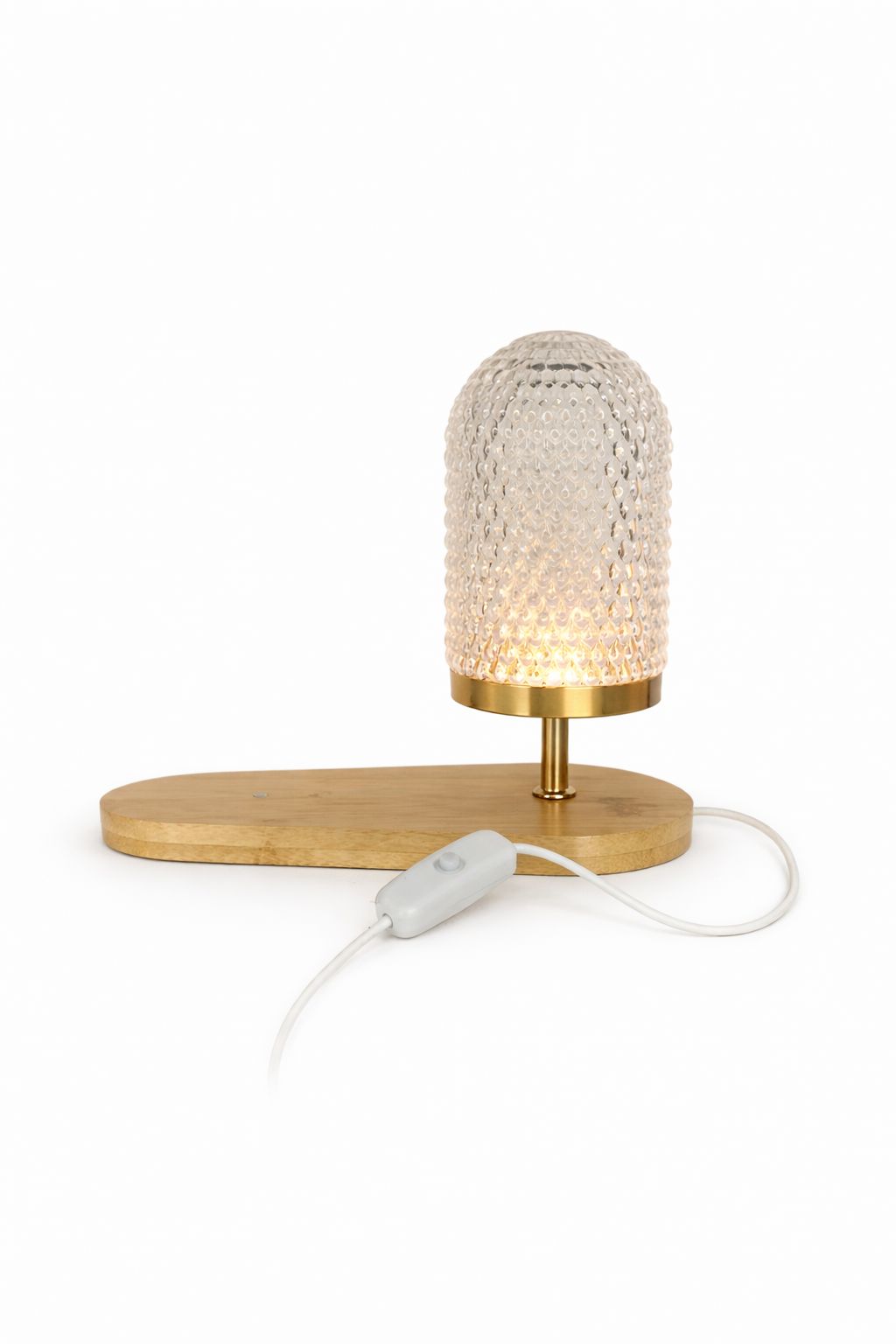 Lampe Photo Personnalisée Magnétique en Bambou – Cadeau Couple Unique